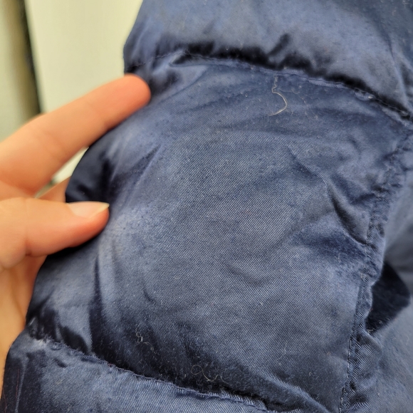 The North face TNF 550 down filled quilted bomber jacket XS blue - Picture 3 of 6